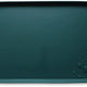 Dark Cedar charcoal black silicone dog bowl mat with water droplets and pet kibble.