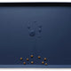 French Navy deep blue silicone pet feeding mat displaying water drops and kibble.