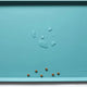 Glacier pale icy blue waterproof silicone pet bowl placemat.