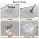 Four easy ways to clean a silicone cat litter mat: sweep, vacuum, wipe, and hose off