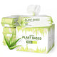 IMMHABI plant based unscented pet wipes bulk 400 pack box with aloe vera plant