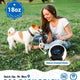 Woman using an 18oz Lesotc dog water bottle to hydrate her dog at a dog park