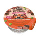 Single cup of Merrick Lil Plates grain free Teeny Texas-Style Steak Tips Dinner morsels in gravy wet dog food for small breeds featuring a Dachshund.