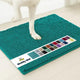 Teal Muddy Mat for dogs featuring a non-slip backing and high-pile chenille.