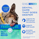 Native Pet GutWell Clean Breath dental care supplement for dogs showing 7-day results for fresh breath and oral microbiome support.