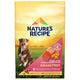 Nature's Recipe Grain Free Salmon, Sweet Potato & Pumpkin Recipe dry dog food 12 lb bag front view featuring an Australian Shepherd dog.