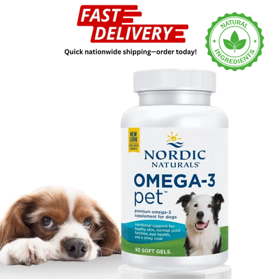 Nordic Naturals Omega-3 Pet Soft Gels for Dogs, 90 Ct