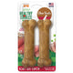 Nylabone Natural Healthy Edibles roast beef flavor dog chew treats in 2-pack retail packaging.