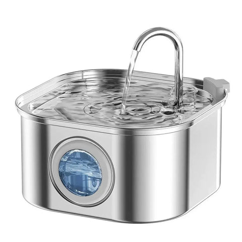 PawVortex 50 States Stainless Steel Pet Water Fountain – 3.2L Cat & Dog Fountain
