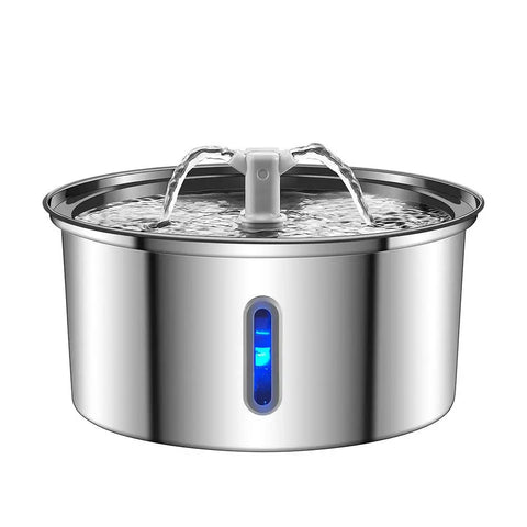PawVortex 50 States Stainless Steel Pet Water Fountain – 3.2L Cat & Dog Fountain