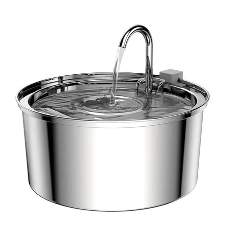 PawVortex 50 States Stainless Steel Pet Water Fountain – 3.2L Cat & Dog Fountain