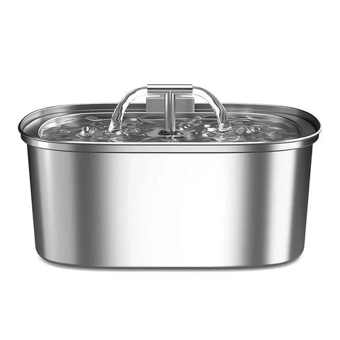 PawVortex 50 States Stainless Steel Pet Water Fountain – 3.2L Cat & Dog Fountain