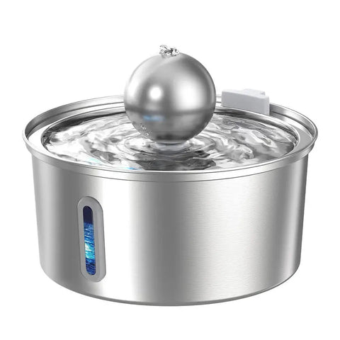 PawVortex 50 States Stainless Steel Pet Water Fountain – 3.2L Cat & Dog Fountain
