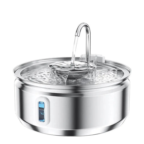 PawVortex 50 States Stainless Steel Pet Water Fountain – 3.2L Cat & Dog Fountain