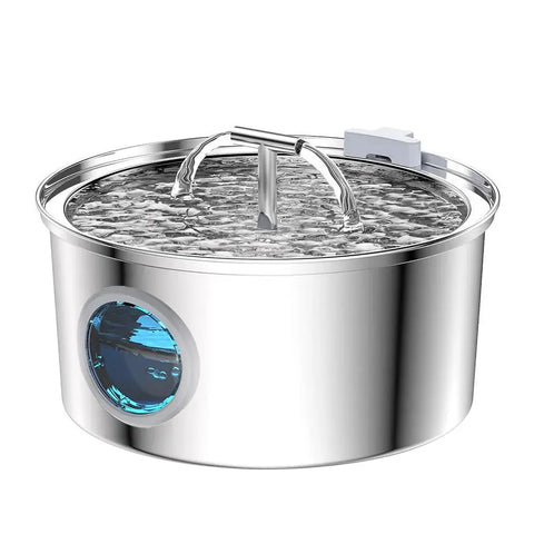 PawVortex 50 States Stainless Steel Pet Water Fountain – 3.2L Cat & Dog Fountain