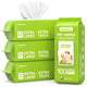PawSono extra large and extra thick pet wipes multi-pack including three horizontal packs and one vertical 100-count pack with a dog and cat illustration.