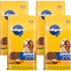 Four bags of Pedigree Adult Dry Dog Food, Roasted Chicken and Vegetable Flavor.