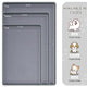 Size chart and dimensions for small, medium, and large MateeyLife pet feeding mats.