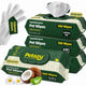 Multi-pack bundle of Petazy chamomile 6-in-1 hypoallergenic puppy wipes for paws, face, and full body grooming with bonus gloves.