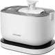 PETLIBRO Dockstream automatic cat water fountain in white with stainless steel tray.