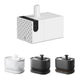 Internal water pump assembly shown above white and black PETLIBRO fountain model variations.