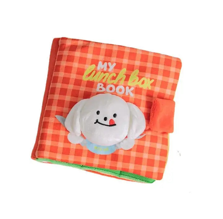 Dog Toy Cloth Book Sniffing Food Hiding Sound Play