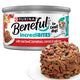 Beef – 3 oz × 12 Cans of Purina Beneful IncrediBites Beef wet dog food with plated serving.