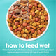 Purina Beneful IncrediBites wet dog food with real chicken, tomatoes, carrots, and wild rice.