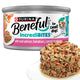 Single 3 oz can of Purina Beneful IncrediBites Salmon wet dog food with high-protein chunks.