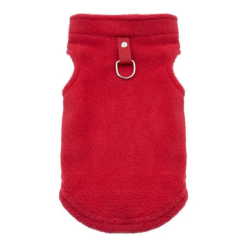 Red dog sweater on a white background