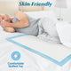 Senior man sleeping comfortably in bed on a skin-friendly, quilted disposable underpad.