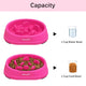 Capacity chart for the small MateeyLife bowl showing a 1-cup volume for both food and water.