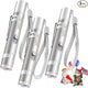 3-pack of TBTEEK stainless steel rechargeable cat laser pointer pens with lanyards
