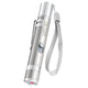 Single silver TBTEEK interactive laser pointer pen for pets with attached silver wrist strap