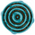 spiral maze slow feeder bowl for dogs filled with dry food.