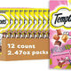 Temptations ShakeUps Crustacean Celebration cat treats, 12 count of 2.47oz packs featuring lobster, crab, and shrimp flavors.