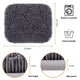 Product dimension guide for a 27.6 by 19.7 inch machine washable and hand washable grey dog snuffle mat