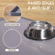 Close-up of waterproof pet mat features highlighting the 0.6 inch splash-resistant raised edge and non-slip dots.