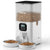 White Voluas pet feeder with two bowls of food on a white background