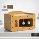 3-in-1 wooden cat scratcher house highlighting ultra-dense corrugated material, breathable design, and precision reinforced hardware.