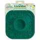 Woof LickMat 2-in-1 green dog slow feeder mat packaging with built-in mixing bowl.